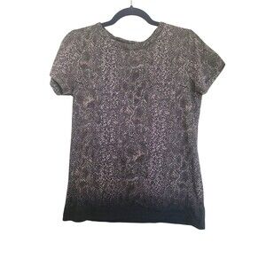 AllSaints Women's Snake Print Top - Size Small - Made in Portugal